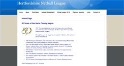 Desktop Screenshot of hertsnetballleague.co.uk