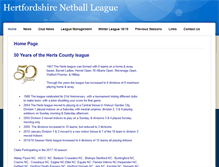 Tablet Screenshot of hertsnetballleague.co.uk